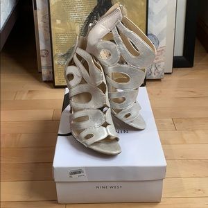 Nine West Champagne Heels